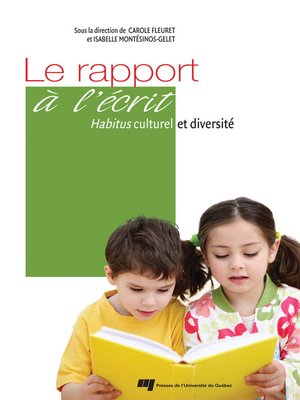 cover image of Le rapport à l'écrit